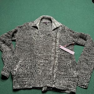 Olivia Sky zippered sweater, size S